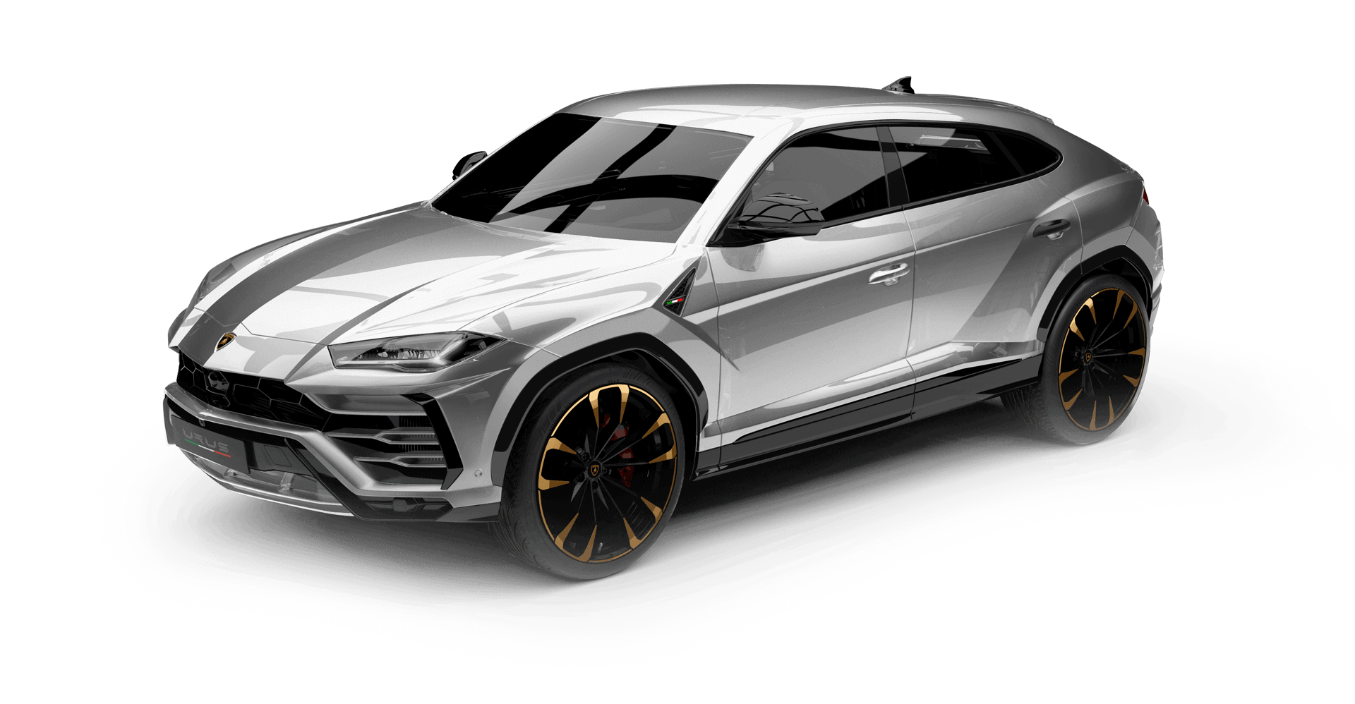 Lamborghini Urus gloss golden beach